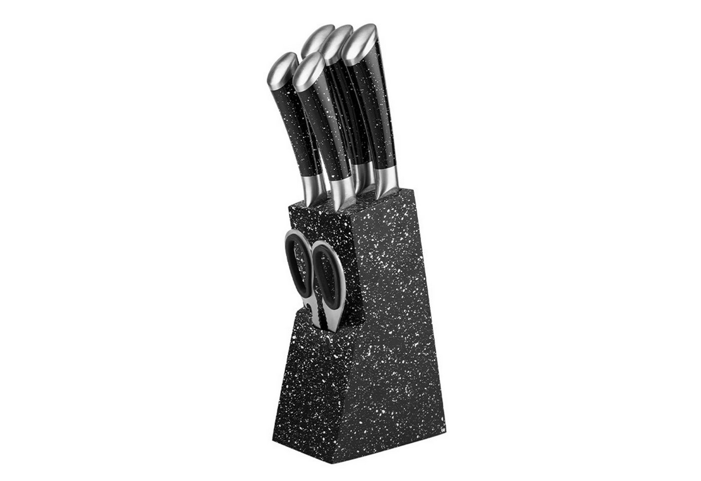 Fine Life Pro Messer-Set High Carbon Edelstahl Profi Kochmesser (Set, 7-tlg), Küchenmesserset mit Messerblock von Fine Life Pro