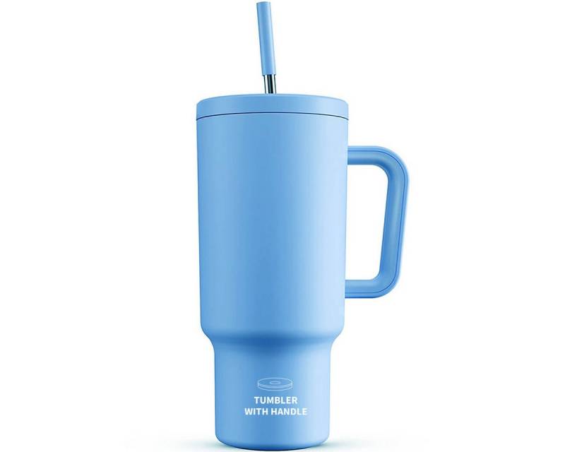 Fine Life Pro Thermobecher extra groß - Dichteschutz, doppelwandig isoliert für Warmes/Kaltes, Mit komfortabler Grip - Ideal für Alltag, Outdoor & Reisen von Fine Life Pro