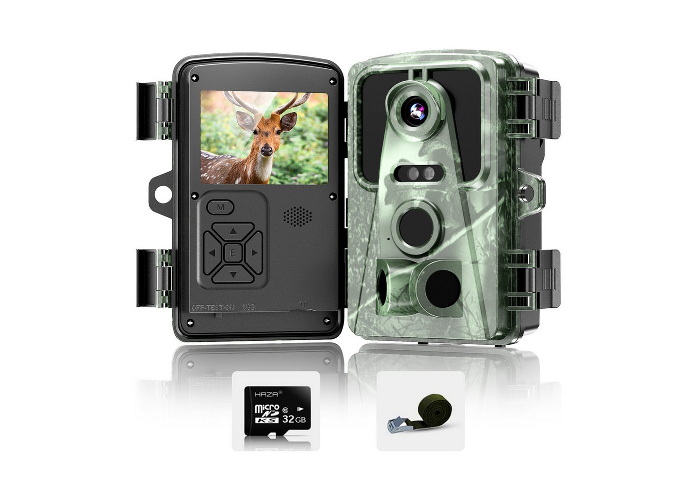 Fine Life Pro Wildkamera 16MP 1080P IP66 wasserdichte Infrarot (Wildkamera mit Bewegungsmelder und Nachtsicht) von Fine Life Pro