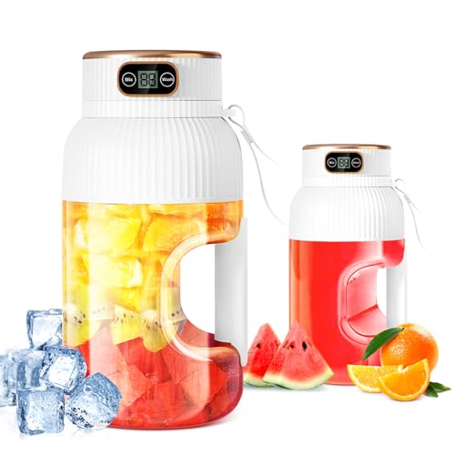【Upgraded 】Fine Life Pro Rechargeable Electric Juicer, New 1.2L Large Volume Lemon Juicer Electric for Vegetables and Fruit, Two Modes, Easy to Clean,3D-10 Blade,USB Included (Weiß - Einzel-entsafter) von Fine Life Pro