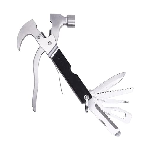 18 in 1 Multi Tool Hammer Multitool Camping Hammer Survival Multiwerkzeug mit Hammer Messer Zange Säge Männertag Geschenke für Papa, Coole Gadgets Einzigartige Geschenke von Fine jade2
