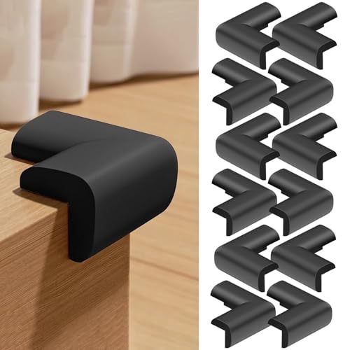 Fine jade2 12 Stück Kantenschutz Selbstklebend Eckenschutz Kantenschutz Baby mit 3M-Bi-Kleber für Tisch Möbel & Ecken Corner Protector Schwarz Fine jade2 12 Stück Kantenschutz Selbstklebend Eckenschutz Kantenschutz Baby mit 3M-Bi-Kleber für Tisch Möbel & Ecken Corner Protector Schwarz von Fine jade2