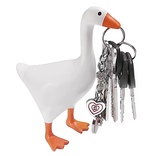 Magnetischer Schlüsselhalter Magnetic Goose Key Holder 3D Niedliche Tierfiguren Schlüsselhalter Kreative Schlüsselbrett Organizer Autoschlüssel Organizer Desktop Veranda Dekoration Party Geschenk von Fine jade2