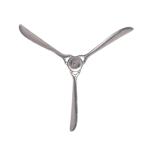 FineBuy Deko Propeller 85x85 cm Metall Flugzeug Wandpropeller, Wohndeko Große Aluminium-Figur, Wanddekoration Dekoration für Zuhause, XXL Wandschmuck, Wanddeko Modern von FineBuy Möbel zum Wohlfühlen