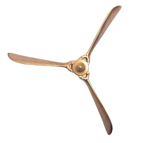 FineBuy Deko Propeller 85x85 cm Metall Flugzeug Wandpropeller, Wohndeko Große Aluminium-Figur, Wanddekoration Dekoration für Zuhause, XXL Wandschmuck, Wanddeko Modern von FineBuy Möbel zum Wohlfühlen