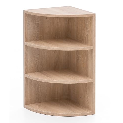 FineBuy Eckregal 30 x 60 x 30 cm in Holz, Wandregal - Winkelregal mit 3 Regal Ebenen, Küchenregal Hängend, Standregal Regal Bücherregal von FineBuy Möbel zum Wohlfühlen