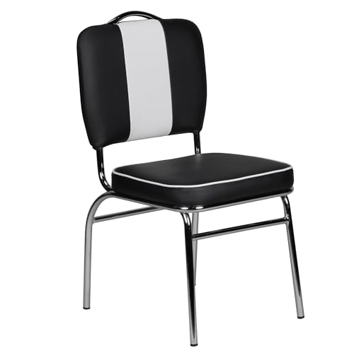 FineBuy Esszimmerstuhl American Diner 50er Jahre Retro Stuhl, Sitzfläche mit Rückenlehne, Sitzhöhe 47 cm FineBuy Esszimmerstuhl American Diner 50er Jahre Retro Stuhl, Sitzfläche mit Rückenlehne, Sitzhöhe 47 cm von FineBuy Möbel zum Wohlfühlen