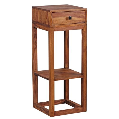 FineBuy Möbel zum Wohlfühlen Massiver Beistelltisch PATAN Holz Massiv 90 x 35 x 35 cm, Telefontisch mit Schublade für Flur Anrichte, Moderne Konsole mit Ablage von FineBuy Möbel zum Wohlfühlen