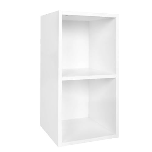 FineBuy Standregal Holz 30x60x30 cm Modern Regal Klein, Wandregal Ablageregal Schmal, Kleines Bücherregal 2 Ablagefächer, Schmales Design Holzregal Nischenregal von FineBuy Möbel zum Wohlfühlen