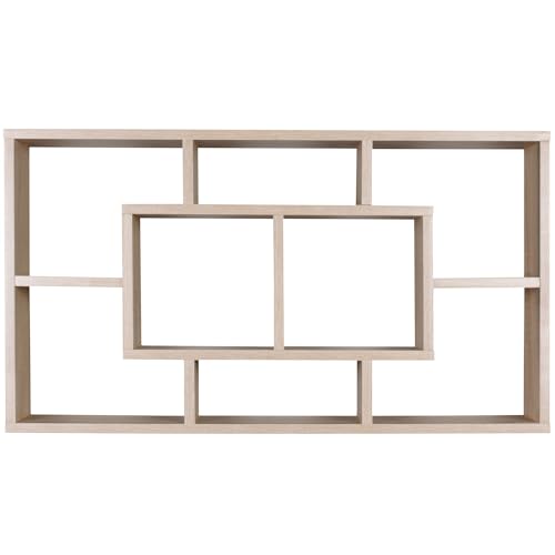 FineBuy Wandregal Paola 85 x 47,5 x 16 cm MDF-Holz Hängeregal modern, Design Wandboard freischwebend, Holzregal offen zum Hängen von FineBuy Möbel zum Wohlfühlen