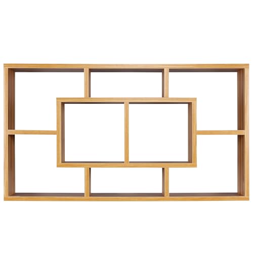 FineBuy Wandregal Paola 85 x 47,5 x 16 cm MDF-Holz Hängeregal modern, Design Wandboard freischwebend, Holzregal offen zum Hängen von FineBuy Möbel zum Wohlfühlen
