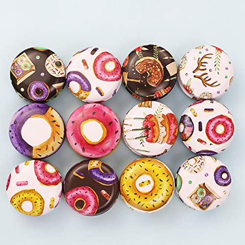 FineInno 12PCS Blechdosen Tinplate Box, Hübsche Vorratsdose Tin Jars Runde Aluminium Zinn Gläser mit Deckel Kosmetische Behälter DIY Kerze Balsam von FineInno