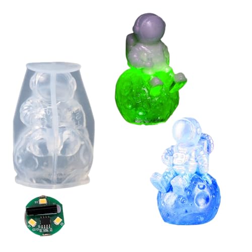 FineInno Astronaut Gießformen Epoxidharz Formen Kerzen Giessformen DIY Resin frühling Kunstharz Handwerk Kunstharz Dekoration Planet Spaceman von FineInno