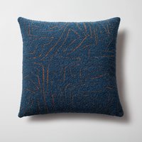 Blaue Kissen Für Couch | Minimales Design Abstraktes Muster Quadratisch 20x20, Lumbal 14x28 Zoll Home Sofa, Bett Dekorativer Kissenbezug von FineRoomLiving
