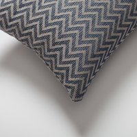 Blaue Leinen Natürliche Moderne Zickzack Chevron Textur Muster Design Gewebt Luxus Dekorative 12 X 20 30 50 Lumbar Rechteck Werfen Kissenbezug von FineRoomLiving