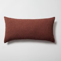 Brauner Boucle Lendenkissenbezug Modern Boho 14x28 von FineRoomLiving
