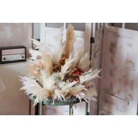 Boho-Set Arrangement, Freistehendes Boho-Arrangement, Große Palmen-Blumen-Set, Boho-Hochzeitshintergrund, Pampas-Hintergrund-Arrangement-Set von FineSnowArt