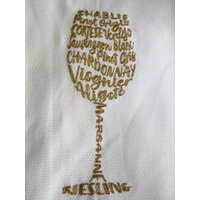Besticktes Geschirrtuch Weinliebhaber "White Wines" von FinelyCraftedByCara