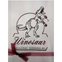 Besticktes Geschirrtuch Weinliebhaber "Winosaur" von FinelyCraftedByCara