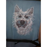 Gratis Name Geschirrtuch Hunderassen Bestickt Cairn Terrier Toto Hund Gemustert von FinelyCraftedByCara