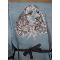 Gratis Name Geschirrtuch Hunderassen Bestickt Englisch Springer Spaniel Skizze von FinelyCraftedByCara