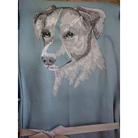 Gratis Name Geschirrtuch Hunderassen Bestickt Mcnab Skizze von FinelyCraftedByCara