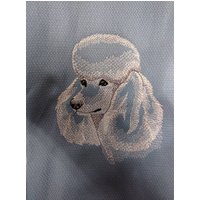 Gratis Name Geschirrtuch Hunderassen Bestickte Pudel Skizze von FinelyCraftedByCara