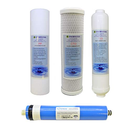 Finerfilters 4 Stage Domestic Osmose inverse, filtre de remplacement Lot de 50 GPD Membrane Finerfilters 4 Stage Domestic Osmose inverse, filtre de remplacement Lot de 50 GPD Membrane von Finerfilters