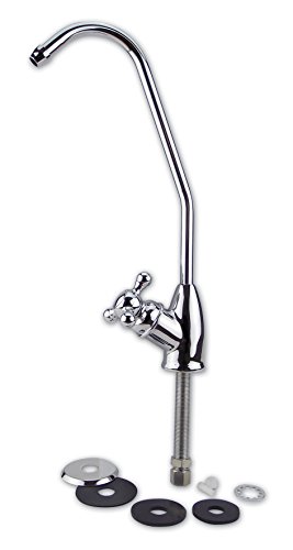 Finerfilters Wasserhahn für Trinkwasserfilter, Filterhahn, Chrom, für alle Wasserfiltersysteme und Umkehrosmose-Systeme von Finerfilters