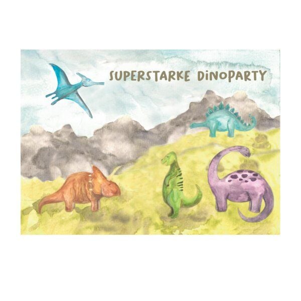 Fines Papeterie 5 Einladungen DINO * Kindergeburtstag * Einladungskarten Din A6 * Dinosaurier Party Fines Papeterie 5 Einladungen DINO * Kindergeburtstag * Einladungskarten Din A6 * Dinosaurier Party von Fines Papeterie