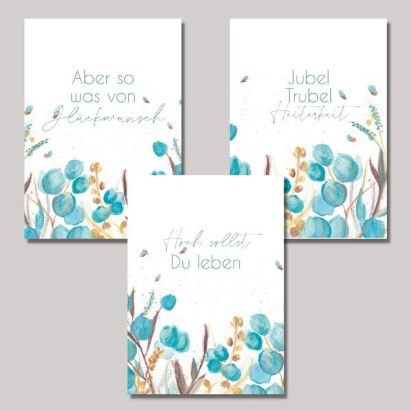 Fines Papeterie 3er Set Geburtstagskarten BIRTHDAY Fines Papeterie 3er Set Geburtstagskarten BIRTHDAY von Fines Papeterie