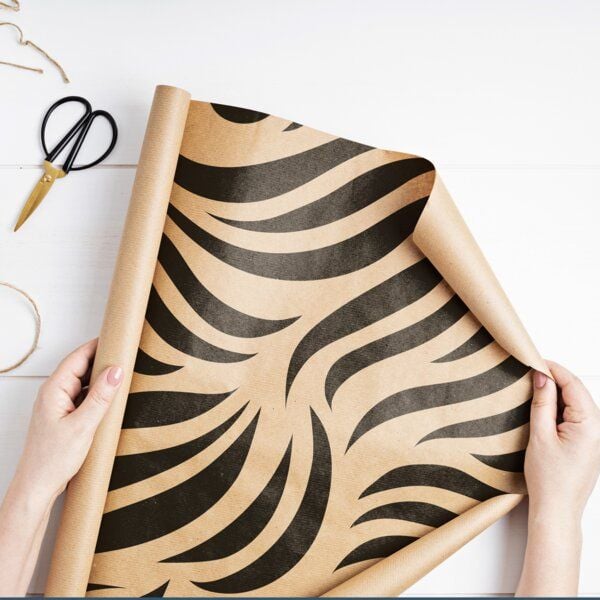 Fines Papeterie 3m bedrucktes Kraftpapier * Geschenkpapier auf Rolle * 300x47 cm * verschiedene Motive * von Fines Papeterie