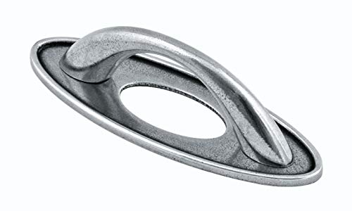 Finesse Design FD540 Grange Pewter Pull Backplate Included 64MM Griff, Zinnfarben von The Handmade Handle Company