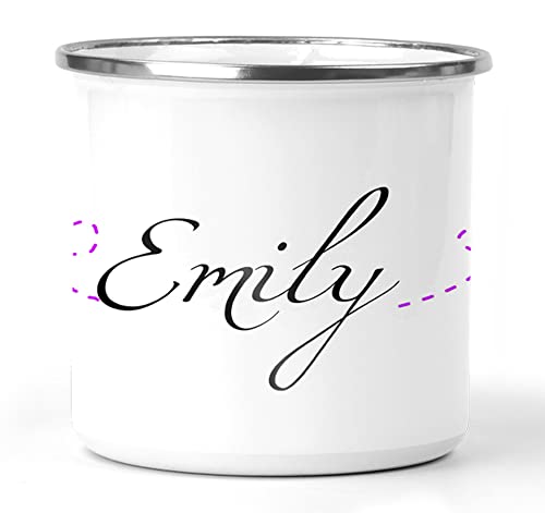 Emaille- Tasse Becher mit Namen personalisiert – Geschenk- Idee Beste Freundin von Zarto