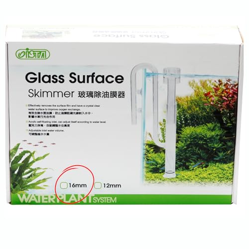 Finest-Filters Glasoberflächenskimmer für Aquarien - Wählen Sie aus 12 mm oder 16 mm - Oberflächenfilmentferner für Aquarien aus Glas - Einstellbarer Durchfluss und selbstschwebend (16 mm) von Finest-Filters