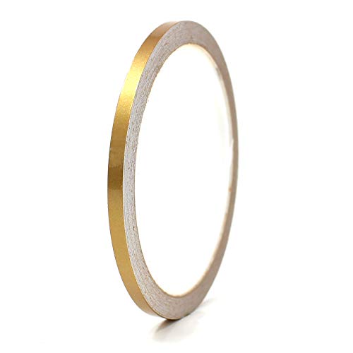 Finest Folia 10 Meter (0,79€/Meter) Zierstreifen Auto Motorrad Boot Modellbau Farbauswahl Dekorstreifen Seitenstreifen Klebestreifen (Gold Glanz, 5mm Breite) von Finest Folia