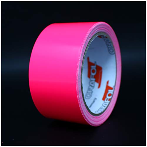 10 Meter (1,39€/Meter) Glanz Zierstreifen Auto Motorrad Boot Modellbau Silber Chrom - Finest Folia Dekorstreifen Seitenstreifen (Neon Pink, 30mm Breite) von Finest Folia