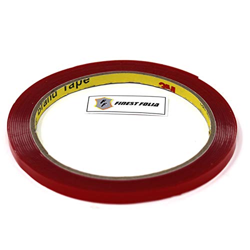 Finest Folia 3M Doppelseitiges Klebeband 3 Meter Scotch Montageklebeband 4218P VHB 4910F Hochleistungsklebeband extra Stark Temperatur Resistent (5mm x 3Meter, VHB 4910F) von Finest Folia
