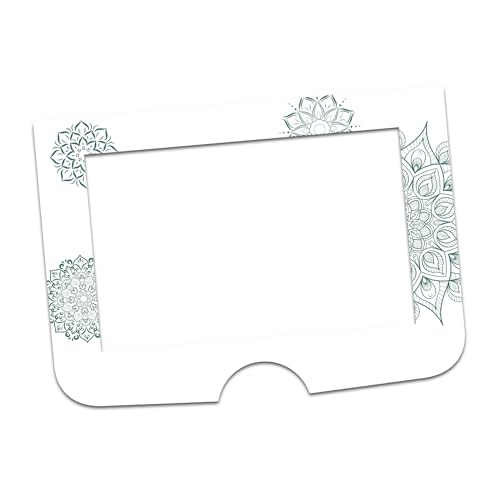 Displayrahmen Dekor Folie Aufkleber kompatibel mit Küchenmaschine SILVERCREST Monsieur Cuisine smart SKMS 1200 A1 F6 Design Sticker Klebefolie Zubehör Küchengerät R200 (neues Modell A1, 16 Mandala) von Finest Folia