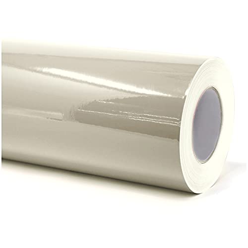 Finest Folia (6€/m² Plotterfolie Möbelfolie glänzend Glanz Klebefolie Küchenfolie Selbstklebende PVC Folie 63cm Medienbreite (082 Beige, 10 Meter) von Finest Folia