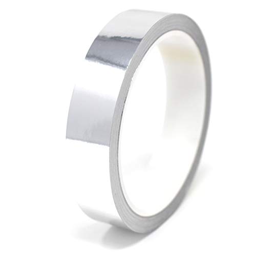 Finest Folia 10 Meter (0,79€/Meter) Glanz Zierstreifen Auto Motorrad Boot Modellbau Silber Chrom Dekorstreifen Seitenstreifen Klebestreifen (Chrom Silber, 12mm Breite) von Finest Folia