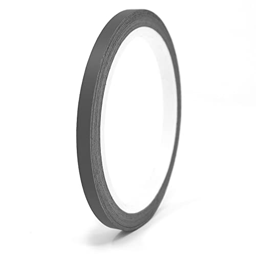 Finest Folia 10 Meter Matt Zierstreifen Auto LKW Motorrad Boot Modellbau Basteln DIY Deko Dekorstreifen Seitenstreifen Klebestreife selbstklebend (Dunkelgrau matt, 3mm Breite) von Finest Folia