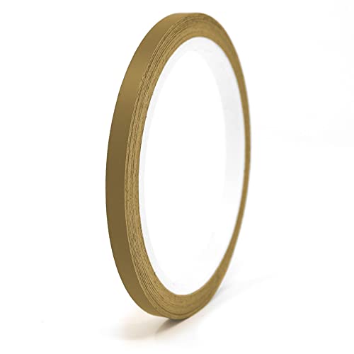 Finest Folia 10 Meter Matt Zierstreifen Auto LKW Motorrad Boot Modellbau Basteln DIY Deko Dekorstreifen Seitenstreifen Klebestreife selbstklebend (Gold matt, 4mm Breite) von Finest Folia