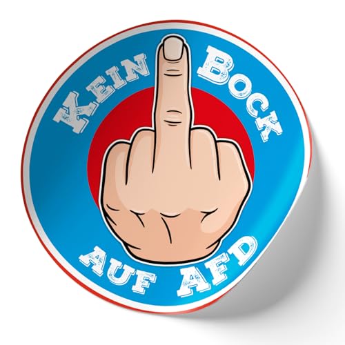 Finest Folia 2er Set Autoaufkleber Politik 10x10cm politische anti Sticker Aufkleber für Auto Kfz motorrad laptop fenster Selbstklebend R218 (04 AFD 1) von Finest Folia