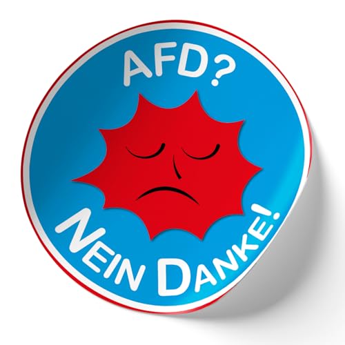 Finest Folia 2er Set Autoaufkleber Politik 10x10cm politische anti Sticker Aufkleber für Auto Kfz motorrad laptop fenster Selbstklebend R218 (05 AFD 2) von Finest Folia