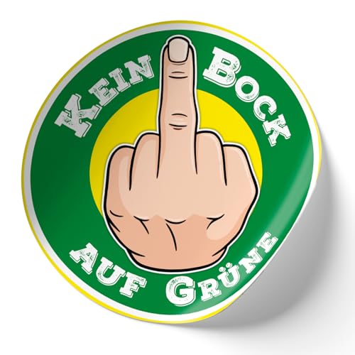 Finest Folia 2er Set Autoaufkleber Politik 10x10cm politische anti Sticker Aufkleber für Auto Kfz motorrad laptop fenster Selbstklebend R218 (10 Grüne 1) von Finest Folia