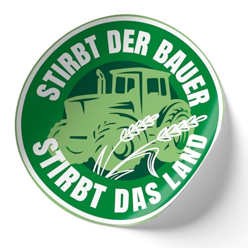 Finest Folia 2er Set Autoaufkleber Politik 10x10cm politische anti Sticker Aufkleber für Auto Kfz motorrad laptop fenster Selbstklebend R218 (24 Bauer) von Finest Folia