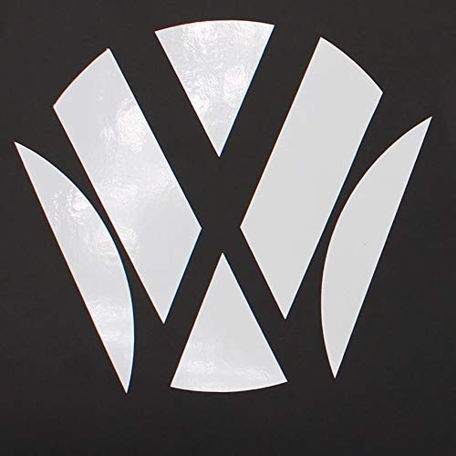 G6 Emblem Ecken Inlays Folie Aufkleber passgenau - Finest Folia (K006 Weiß Glanz) von Finest Folia