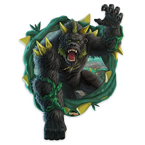 Schleich © Eldrador Creatures Wandtattoo Wandsticker Figur für Jugendzimmer Kinderzimmer Wohnzimmer Wandbild Mädchen Junge Teenager selbstklebend W010 (06 Monstergorilla) von Finest Folia