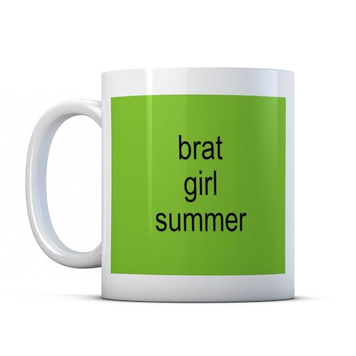 Finger prints - Brat Girl Summer – Popmusik-Meme-Geschenkbecher, Keramik, 300 ml von Finger prints